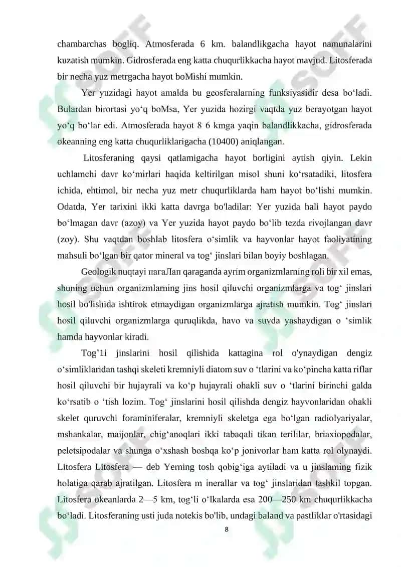 Geologiya fani vazifalari, tarmoqlari 7