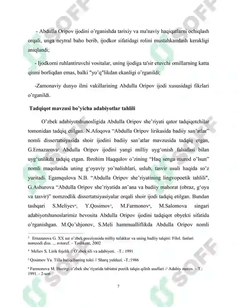 Abdulla Oripov Ijodining Jahon She'riyati Kontekstidagi Tadqiqi 7
