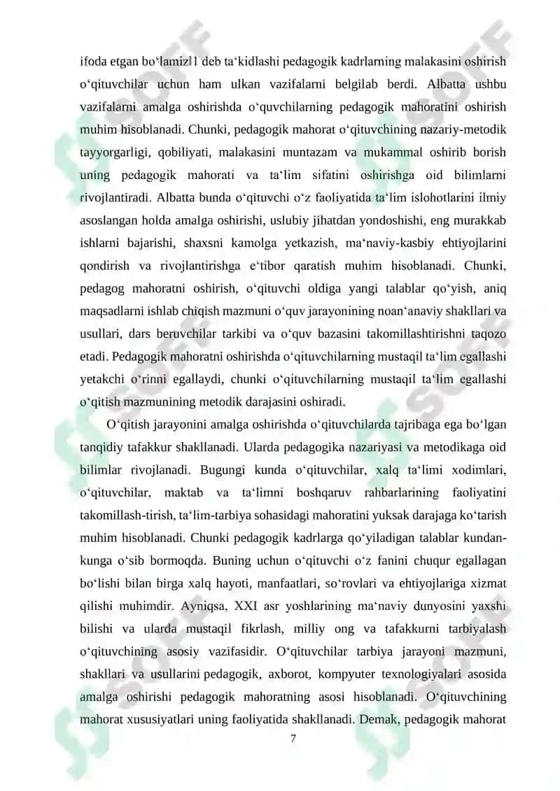 "Sinf majlislarining oʻtkazish metodikasi pedagogik ta‘siri" 7