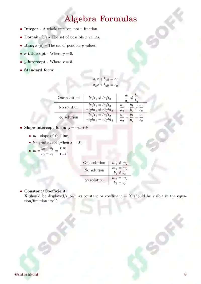 SAT matematika kitobi 8