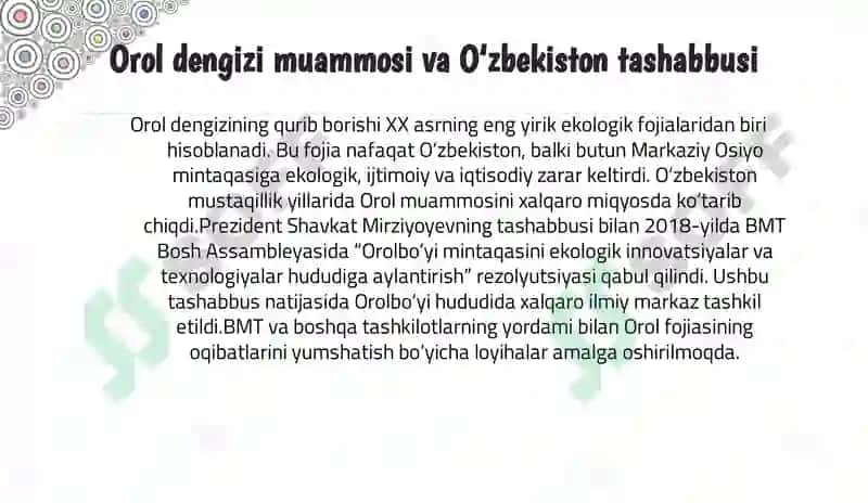 Oʻzbekiston xalqaro tashkilotlarda 8