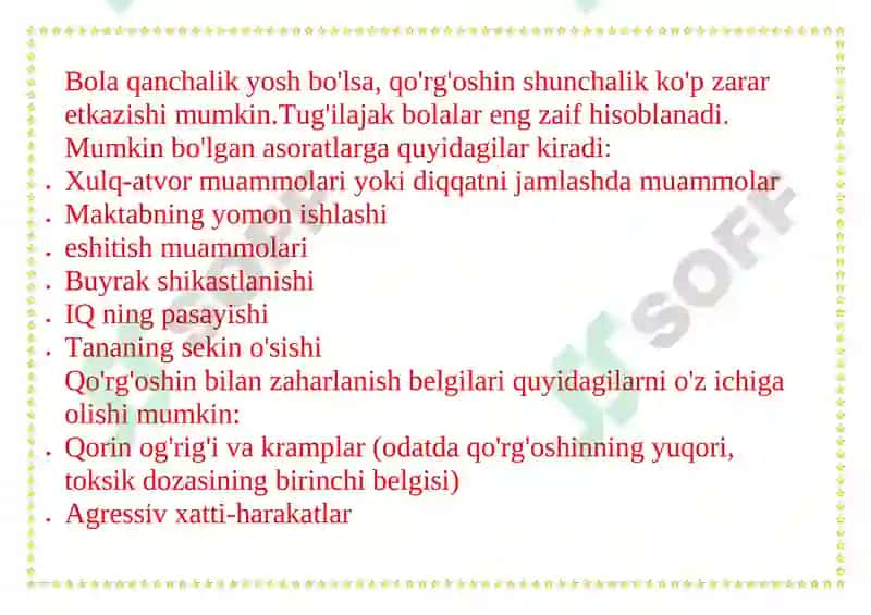 Qo'rg'oshin 8