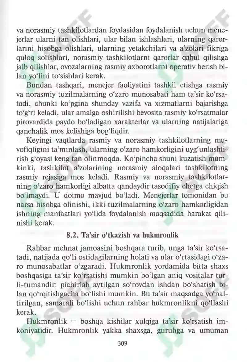 Mehnat jamoalarida xodimlarni boshqarish 8