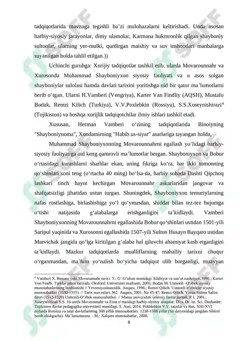 BUXORO XONLIGIDA SHAYBONIYLAR DAVRI 8