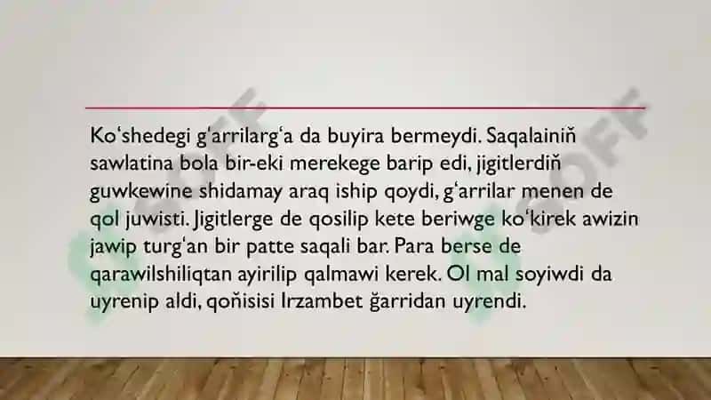 Payğambar Jasındağı Kúyev 8