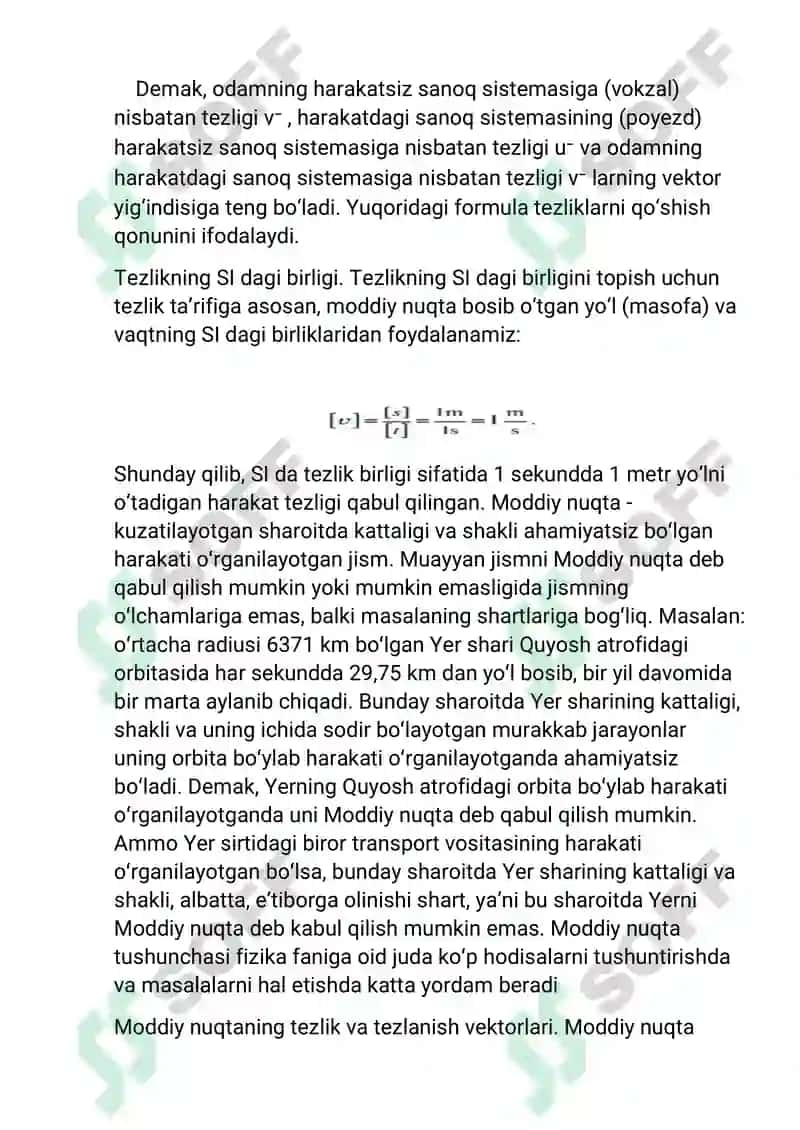Moddiy nuqta harakati 8