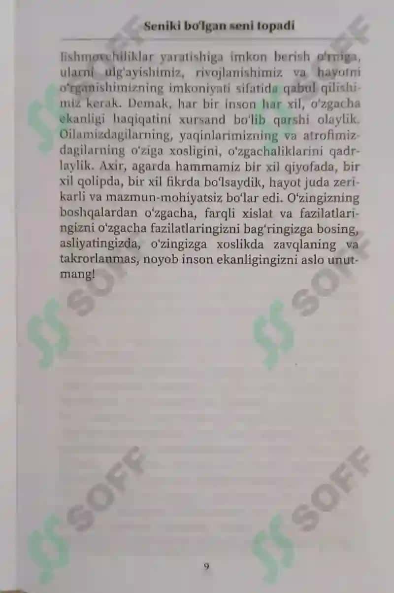 Seniki bolgan seni topadi 8