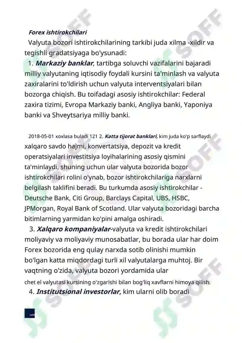FOREX UZ 8