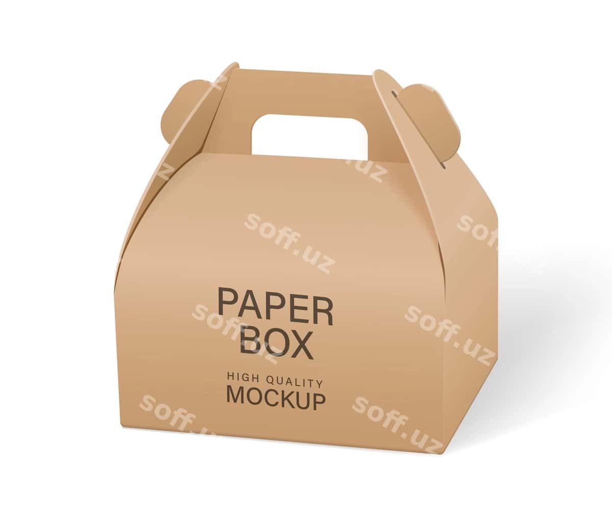 Qogʻoz ovqat qutisi qadoqlash namunalari | Paper food box packaging mockups 1