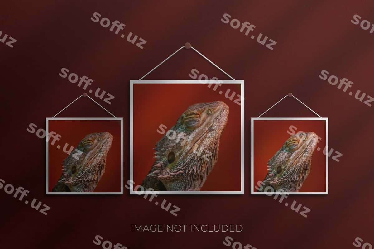 Qog'oz ramka foto namuna premium psd | Paper frame photo mockup premium psd 1