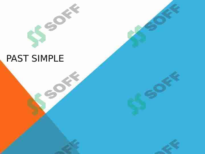 Past simple 1