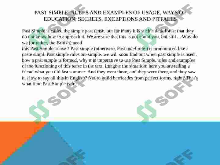 Past simple 2