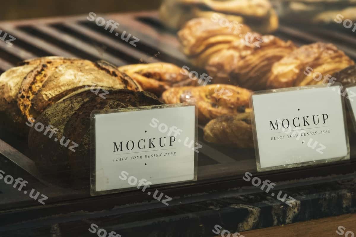 Yumshoq shirinliklar deyatki raftar etiketlari | Pastry shelf display labels 1
