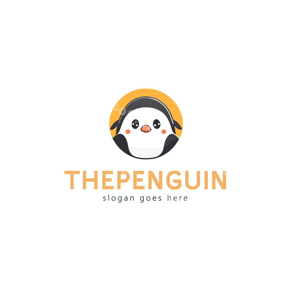 Penguin vektor logotip dizayni | Penguin vector logo design 1
