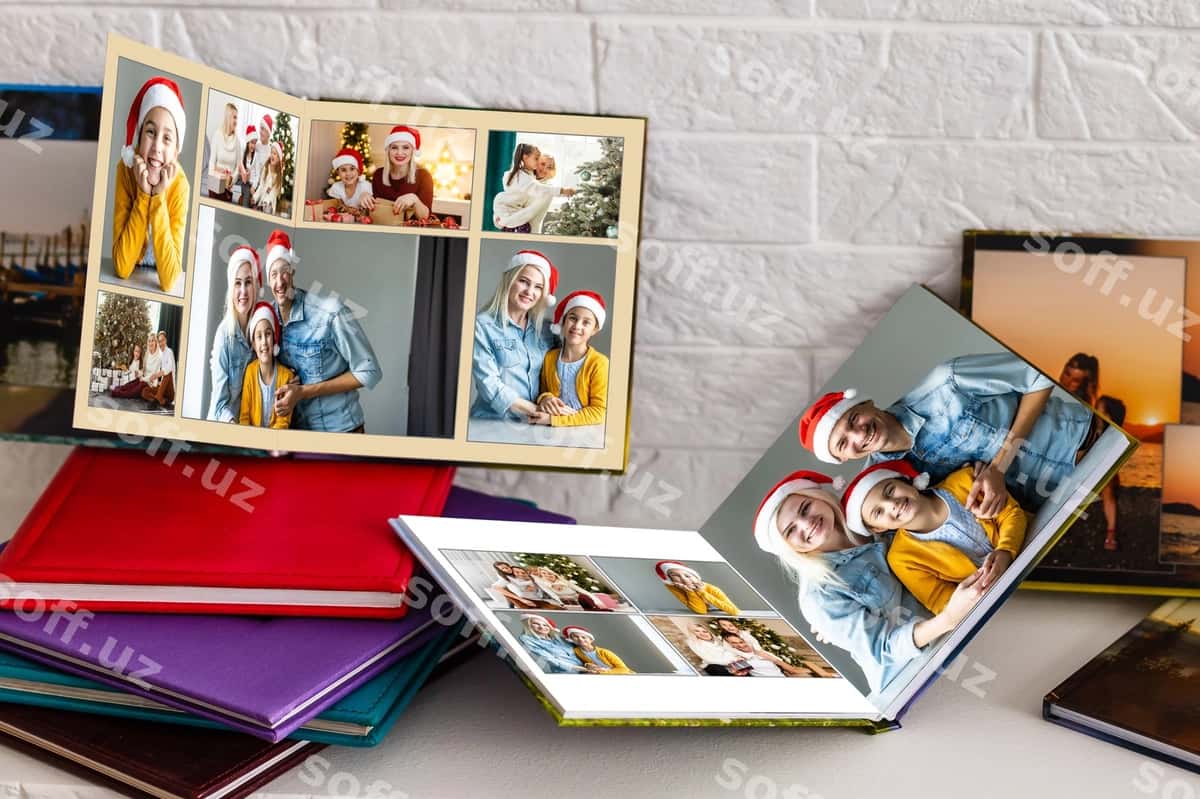 Fotokitob Qish bayrami fotosuratlar bilan | Photo book with christmas photos 1