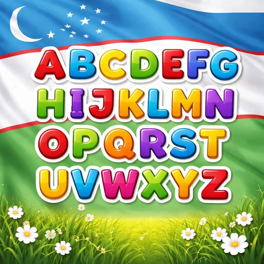 Bolalar uchun ko'rgazmali harflar (ingliz alifbosi) 1