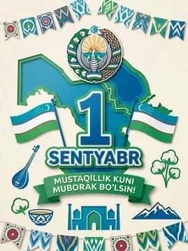 1-sentyabr mustaqillik muborak bo'lsin 1