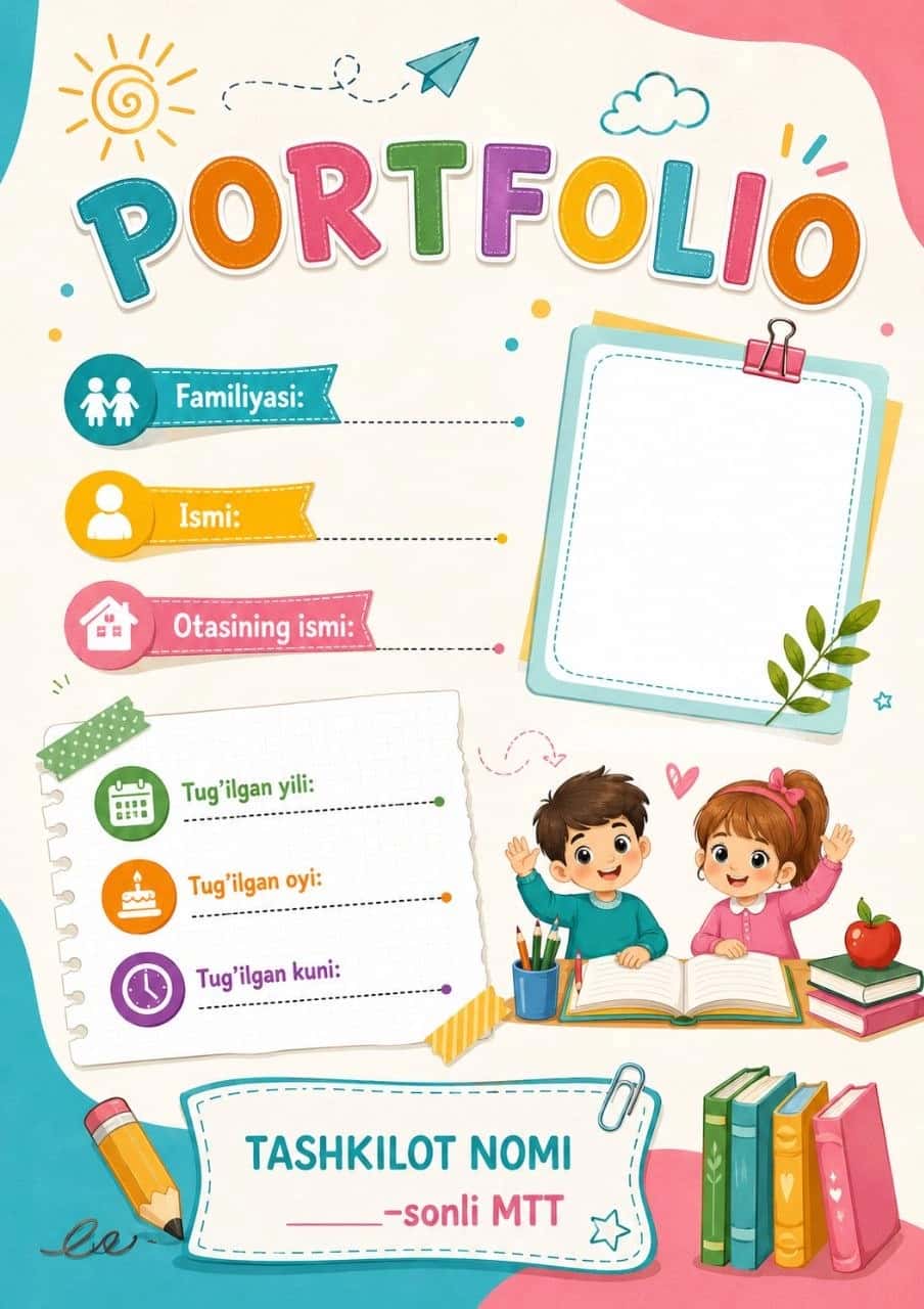 BOG'CHA UCHUN PORTFOLIO YUZI 1