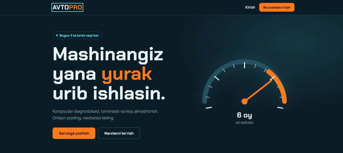Avtoservis uchun shablon 1