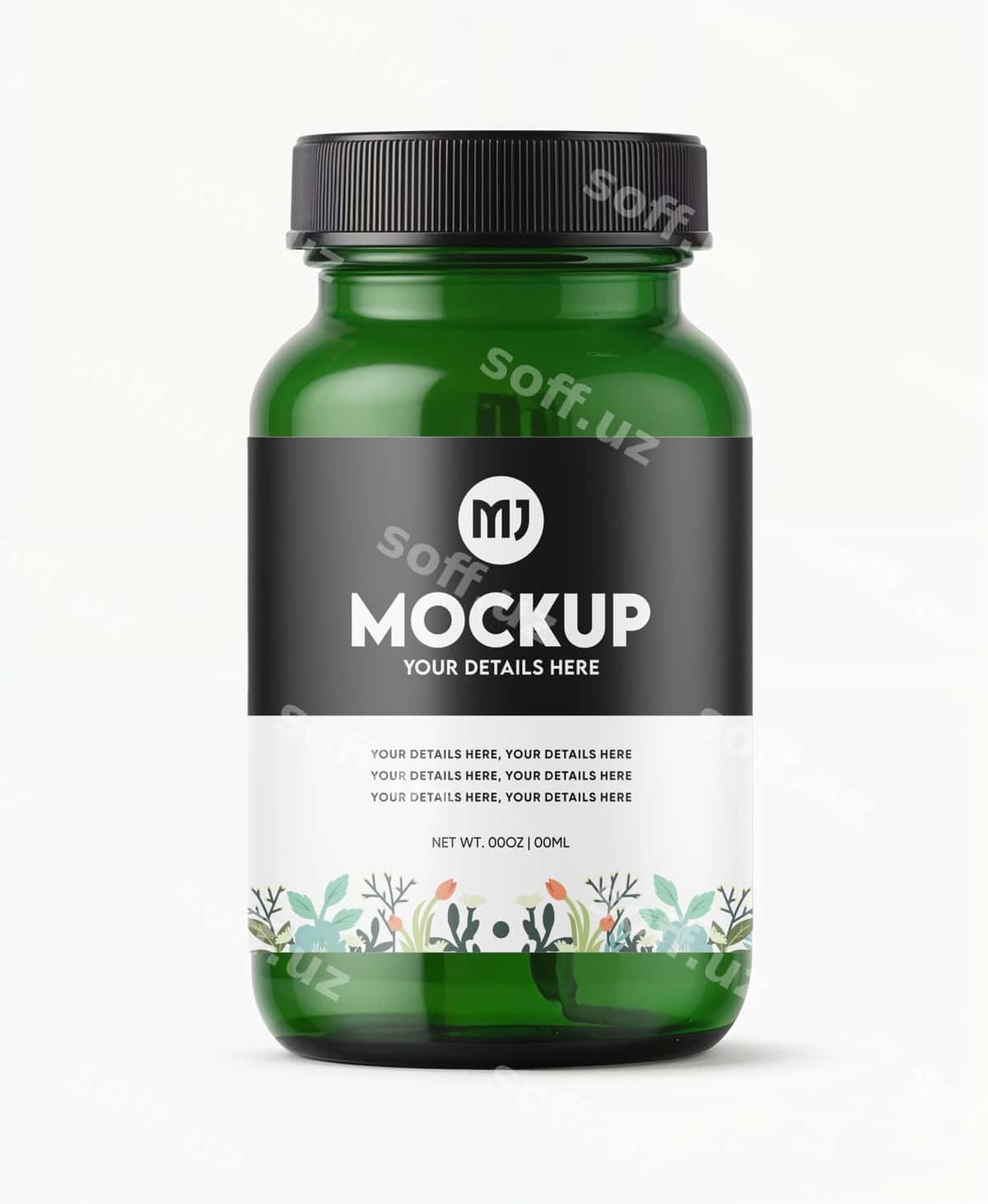 Dorilar shishasi modeli | Pills bottle mockup 1