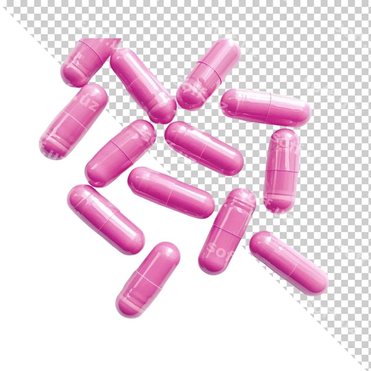 Tabletlarlar izolyatsiya shaffof fonda | Pills isolated transparent background 1