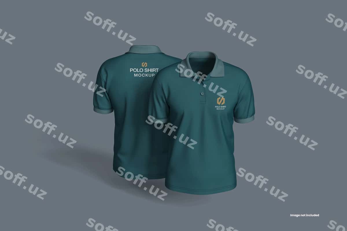 Polo futbolka namunasi | Polo shirt mockup 1
