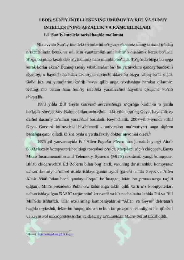 SUN'IY INTELEKT VA EKSPERT TIZIMLAR 6