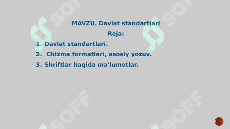davlat standartlari 1