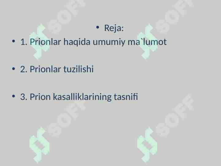 Prionlar va ularning ahamiyati 1