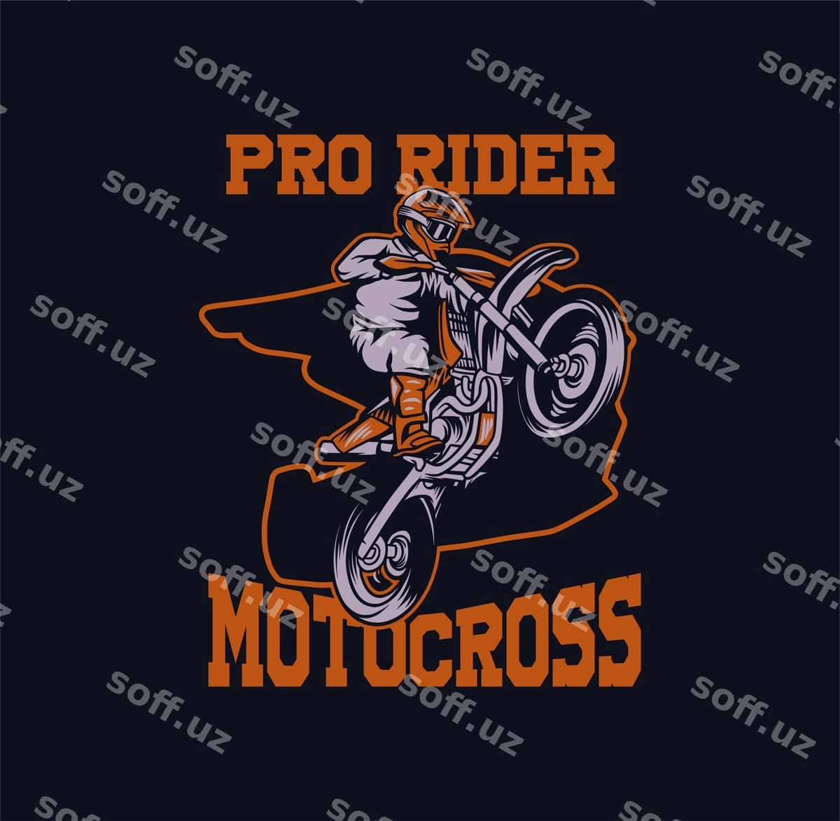 Pro rider motokross tasviri | Pro rider motocross illustration 1