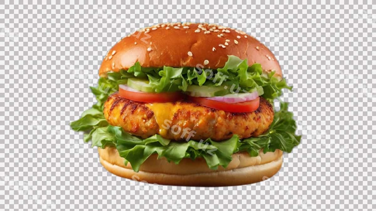 Psd burger bilan bacon cheese bacon it | Psd burger with bacon cheese bacon it 1