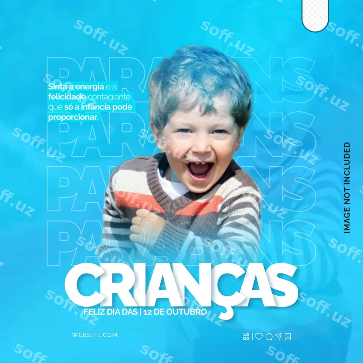 Psd Dia Das Criancas Post Flyer Shablon | Psd dia das criancas post flyer template 1