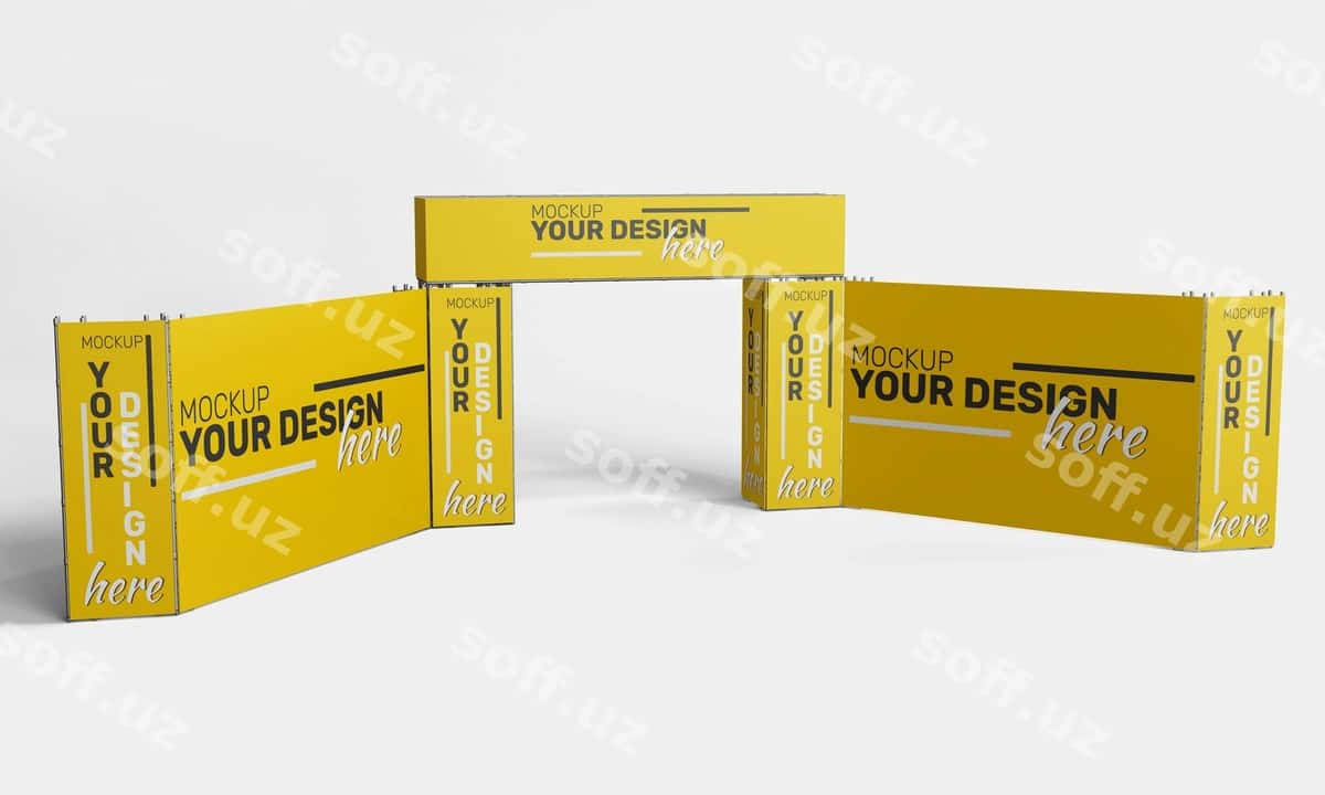Psd namuna tashqi tadbir banneri | Psd mockup outdoor event banner 1