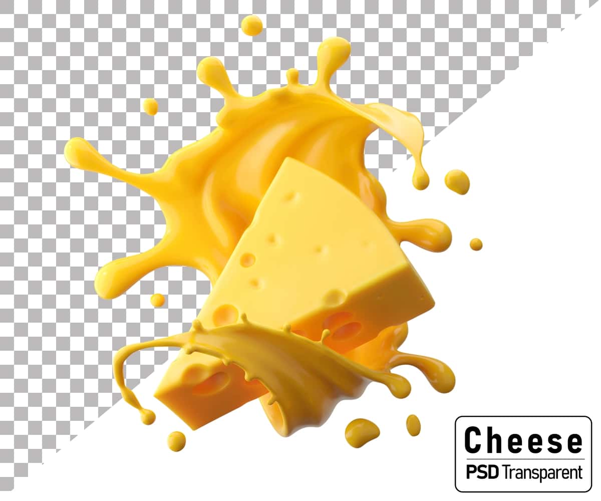 Cheddar pishloqi bilan havo sachragan pishloq sousi | Cheese sauce splashing air with cheddar cheese 1