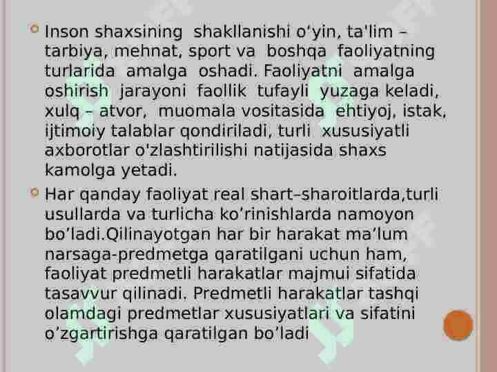 Faoliyat 8