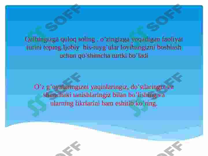 Biznes g’oyalarni shakllantirish 3