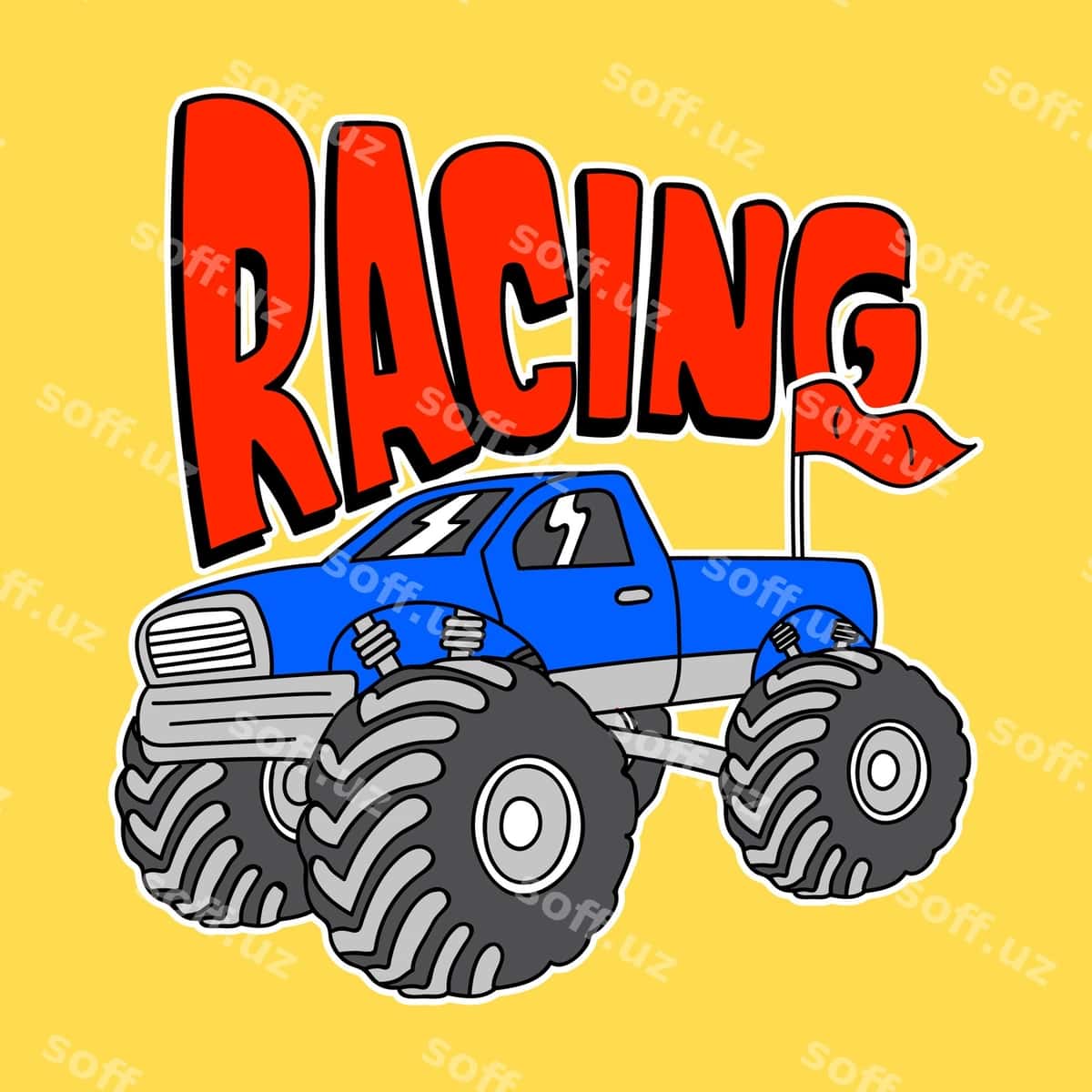Poyga yirtqich hayvon yuk mashinasi | Racing monster truck 1