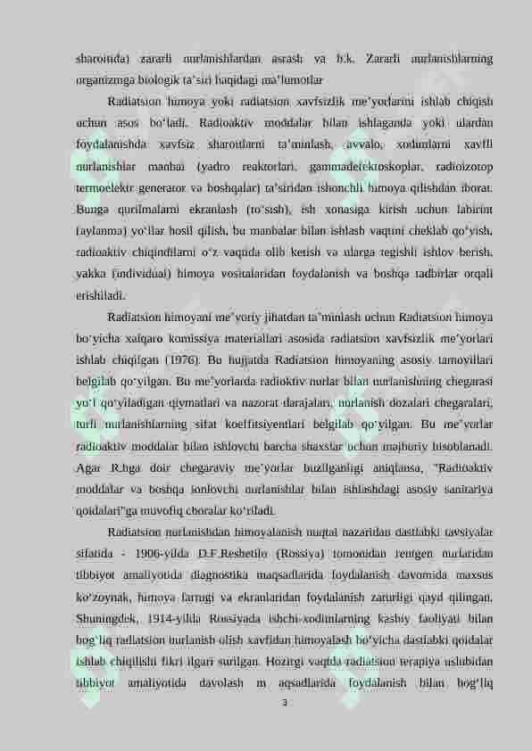 RADIATSION HIMOYA VA XAVFSIZLIK ASOSLARI 3