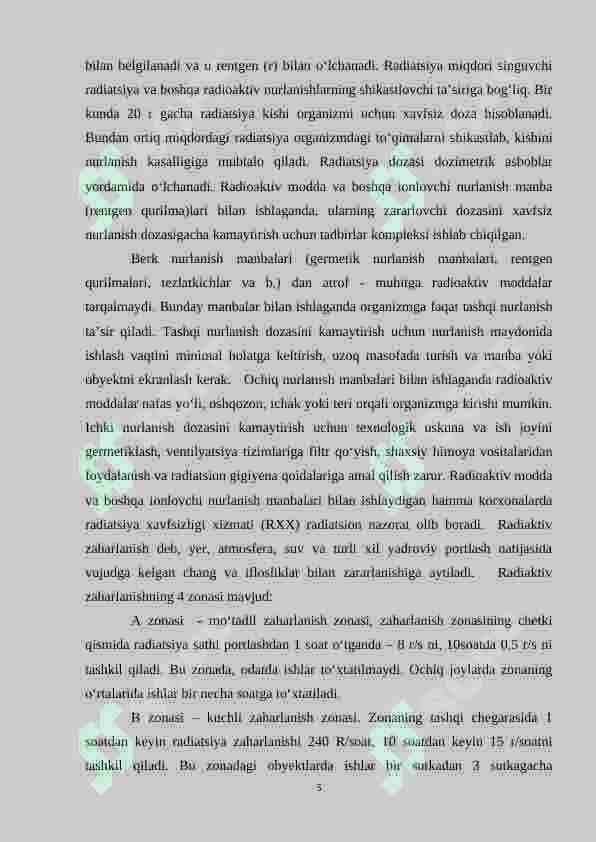 RADIATSION HIMOYA VA XAVFSIZLIK ASOSLARI 5