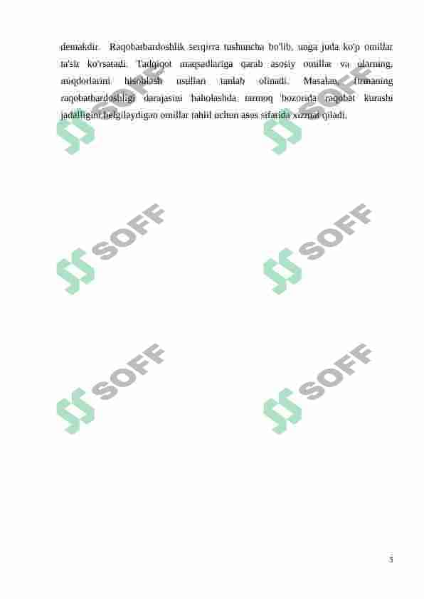 RAQOBATBARDOSHLIK: MAZMUNI VA  SHAKLLARI 5