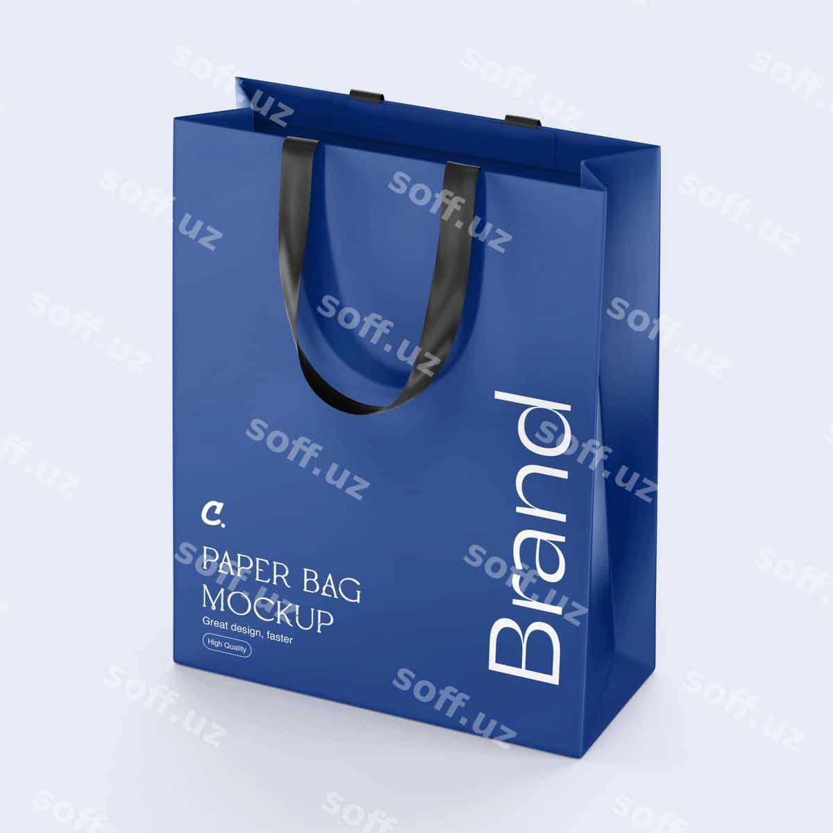 Realistik paper bag mockup | Realistic paper bag mockup 1