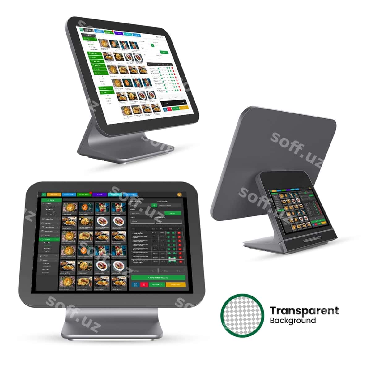 Realistik PoS mashinasi mockup shabloni | Realistic pos machine mockup template 1