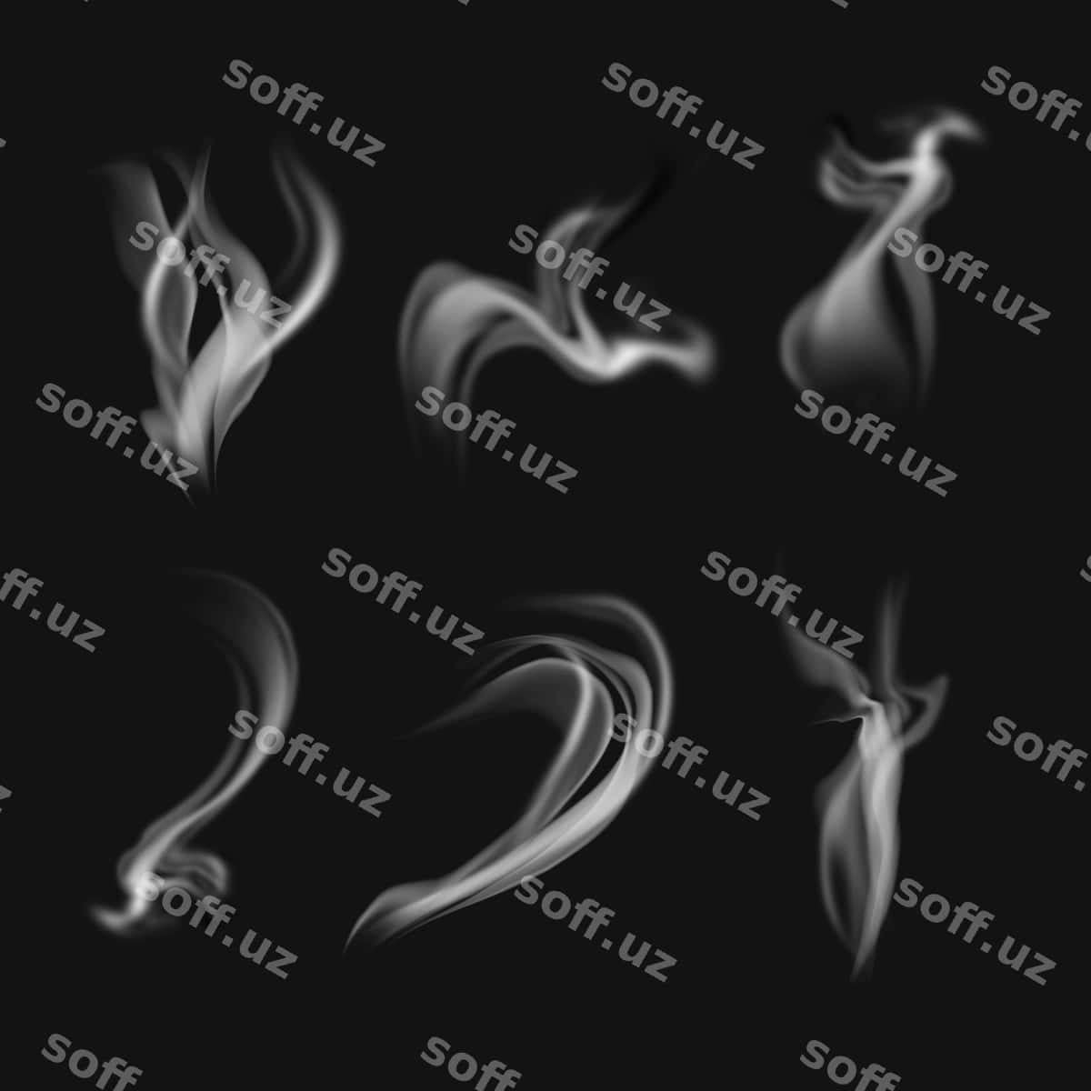 Haqiqiy dym effekt to'plam elementi | Realistic smoke effect collection element 1