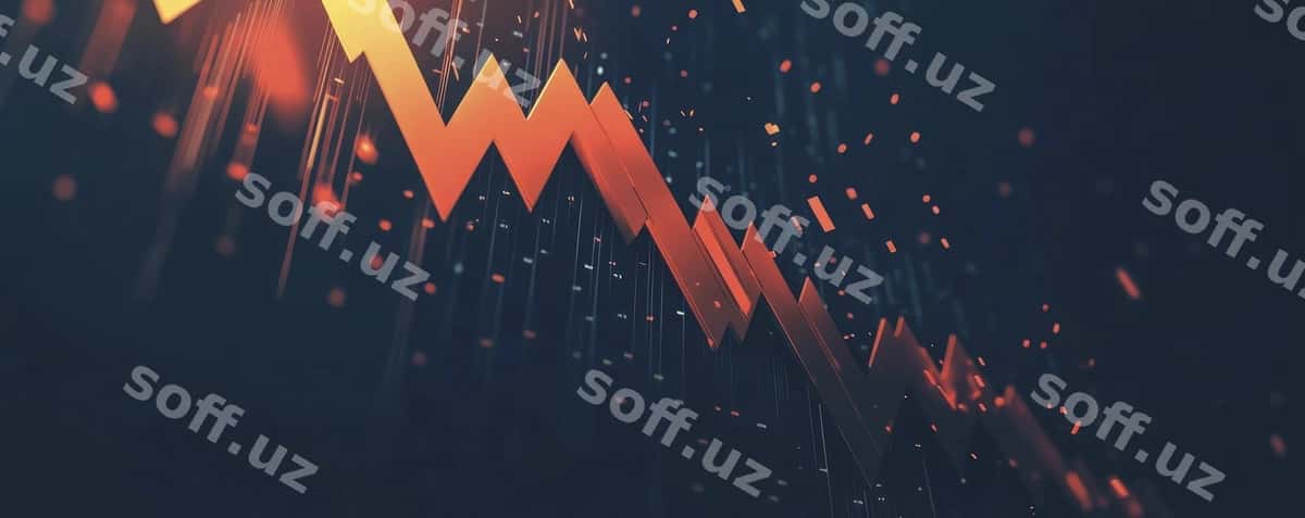 Qizil o'a yuqoriga borayotgan biznes grafik | Red arrow going up business graph 1
