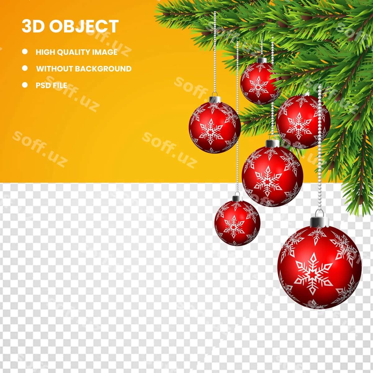 Qizil sharmonlar | Red baubles 1