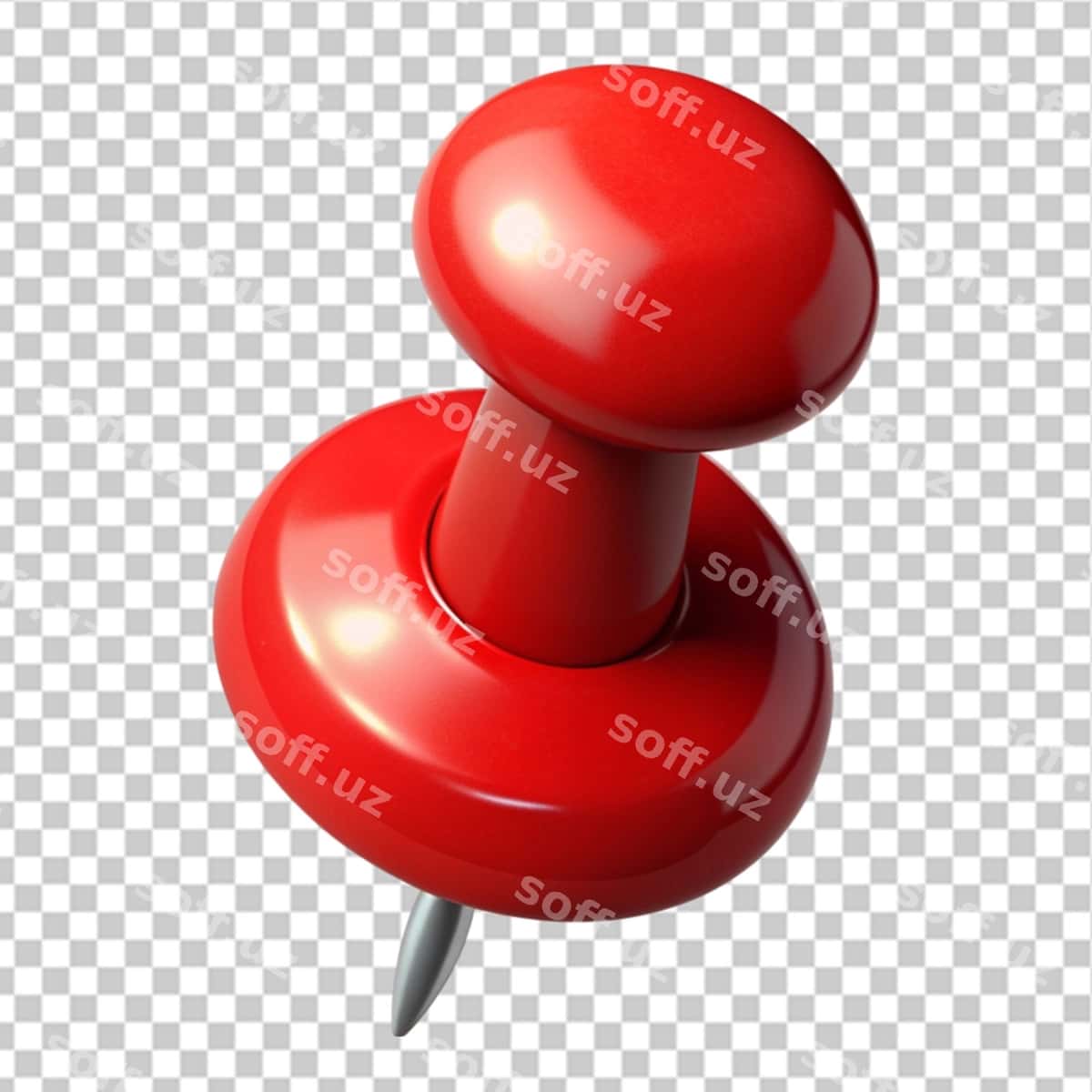 Qizil pin push pin shaffof orqa fon | Red pin push pin transparent backgruond 1