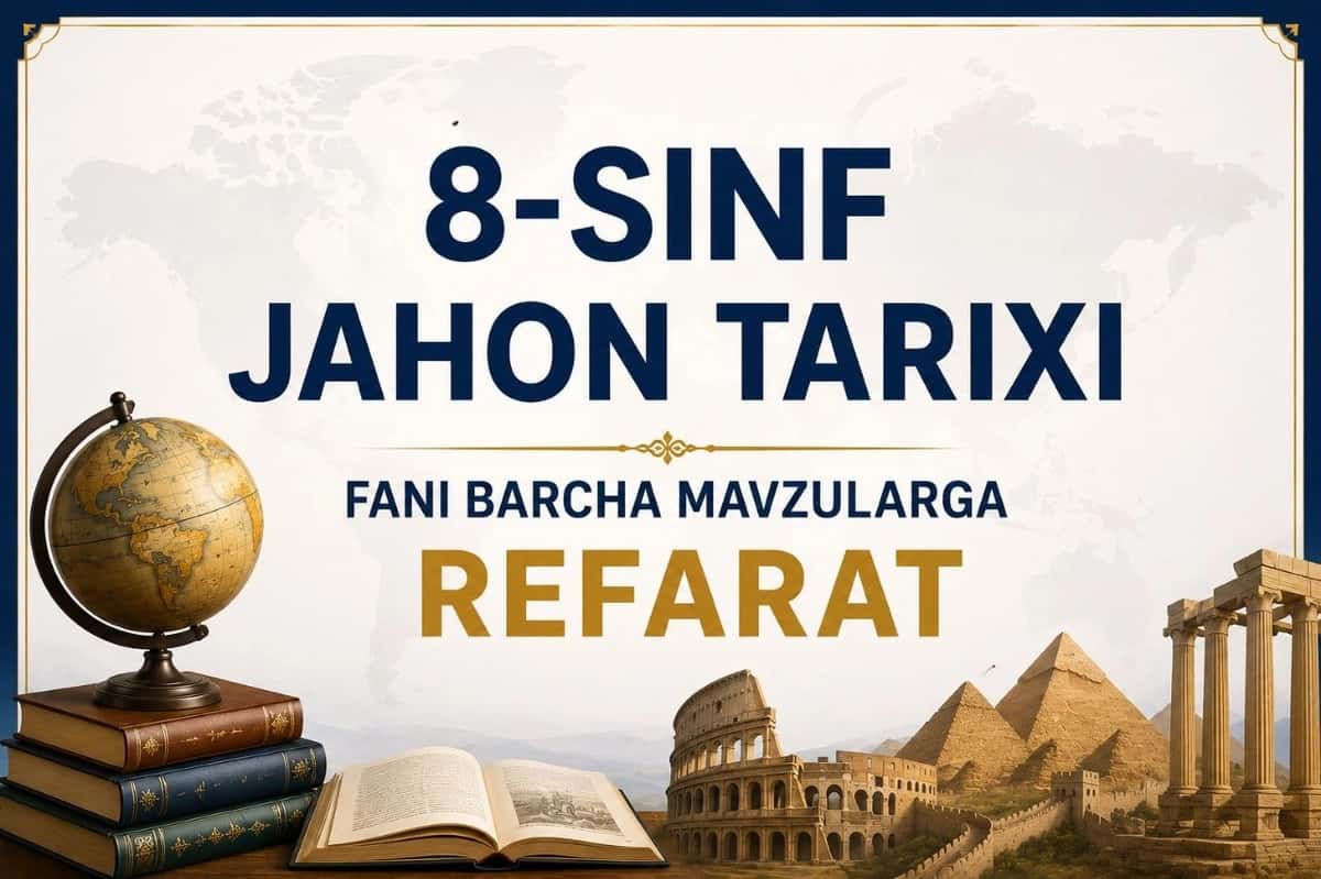 8-sinf jahon tarixi mavzulariga refaratlar 1