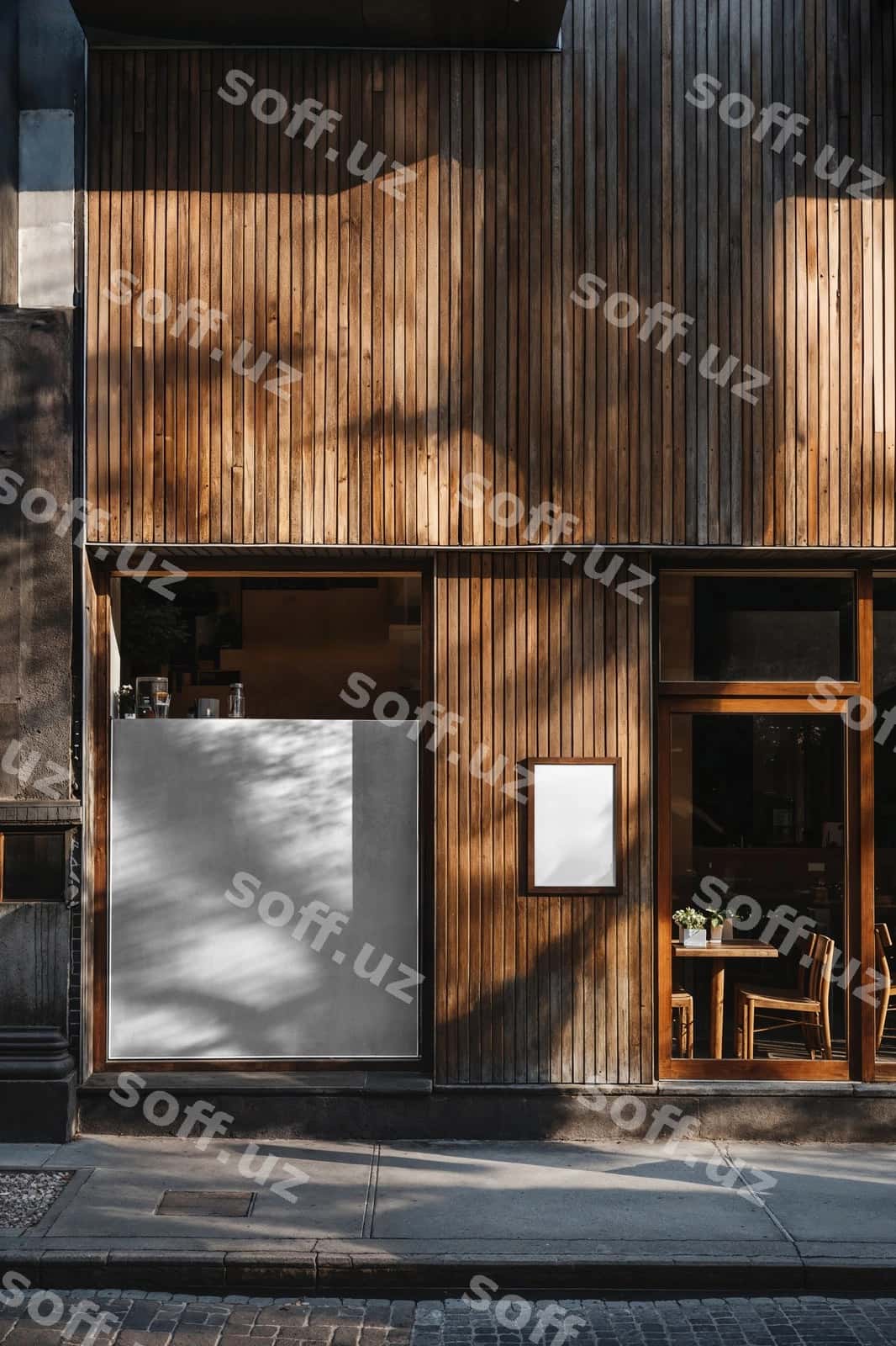 Restoran oldi namunasi | Restaurant front mockup 1