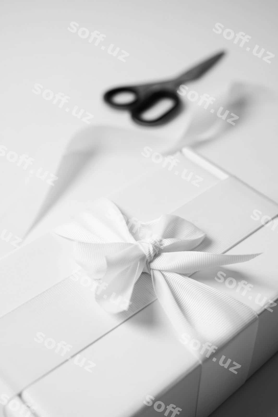 Lenta quticha namuna dizayni | Ribbon box mockup design 1