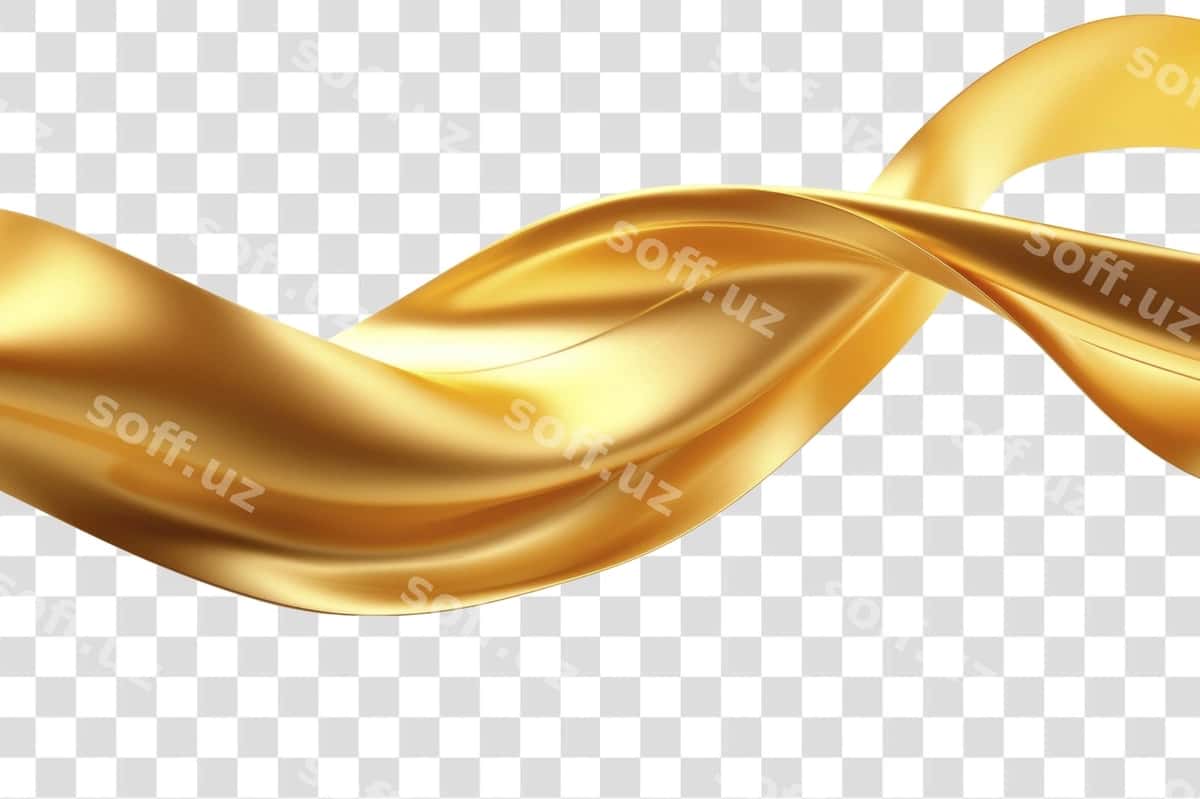Lenta oltin fonda oq fonda | Ribbon gold backgrounds white background 1